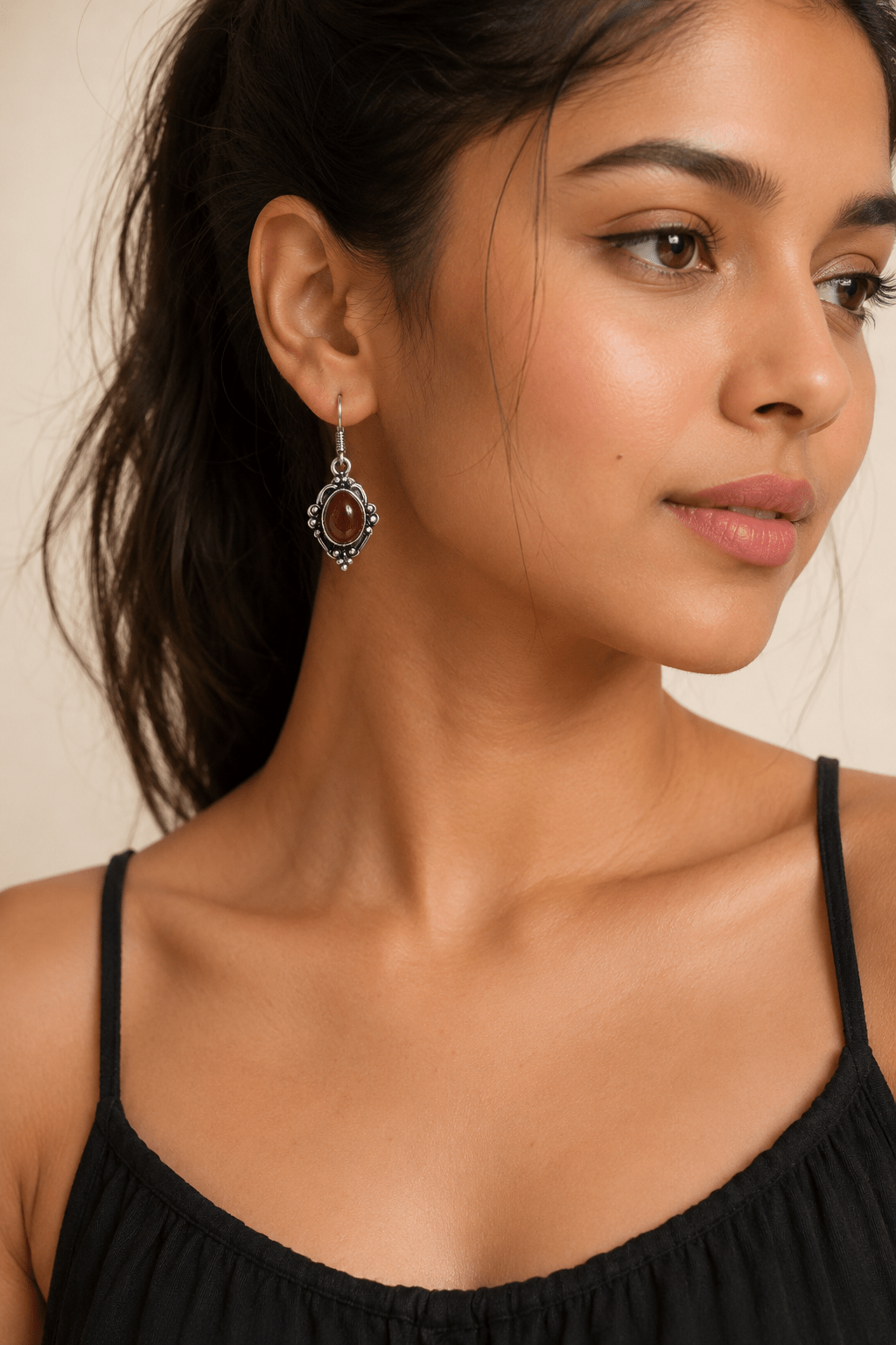 Elegant Carnelian Earrings – Vibrant Style & Confident Energy - Image 2