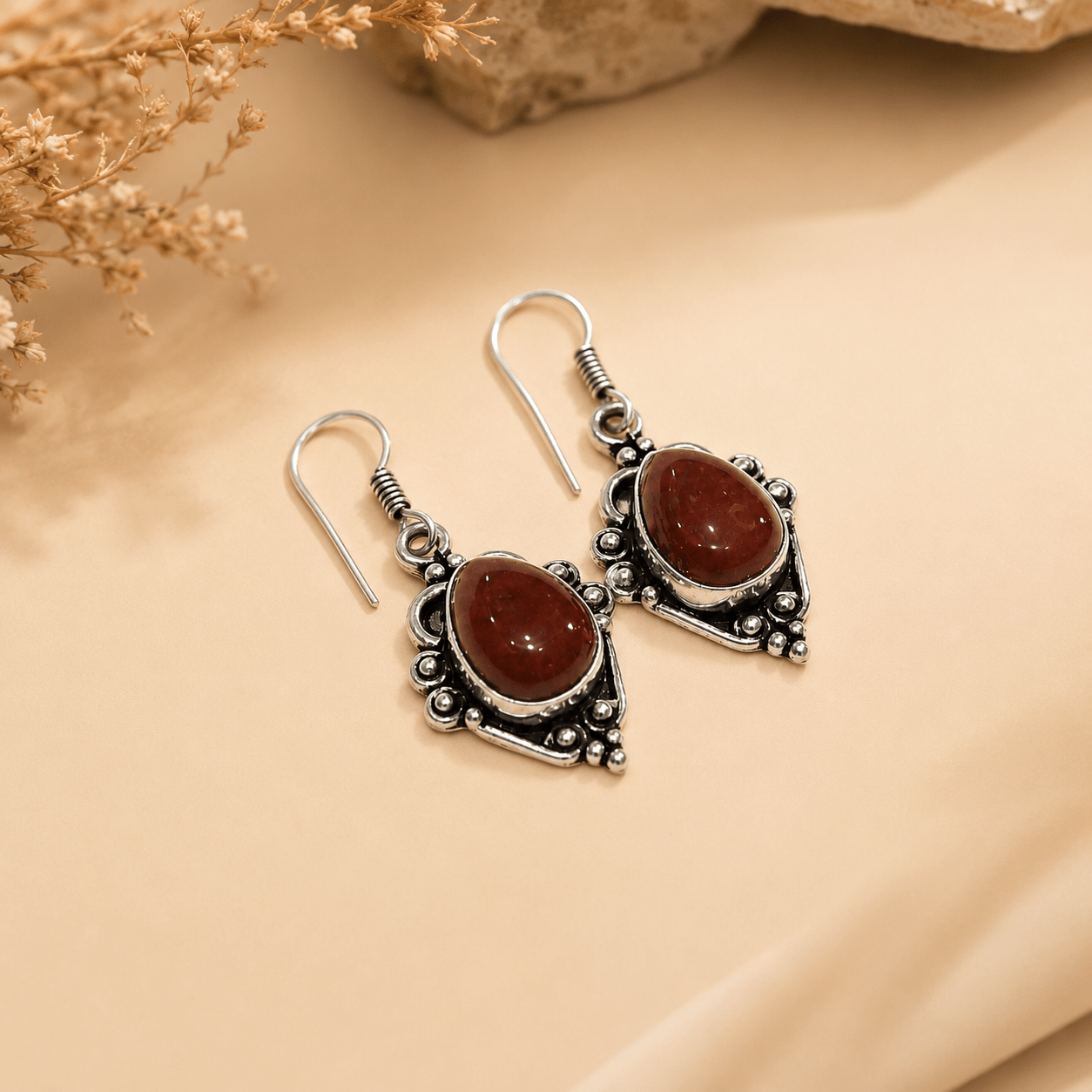 Elegant Carnelian Earrings – Vibrant Style & Confident Energy - Image 5