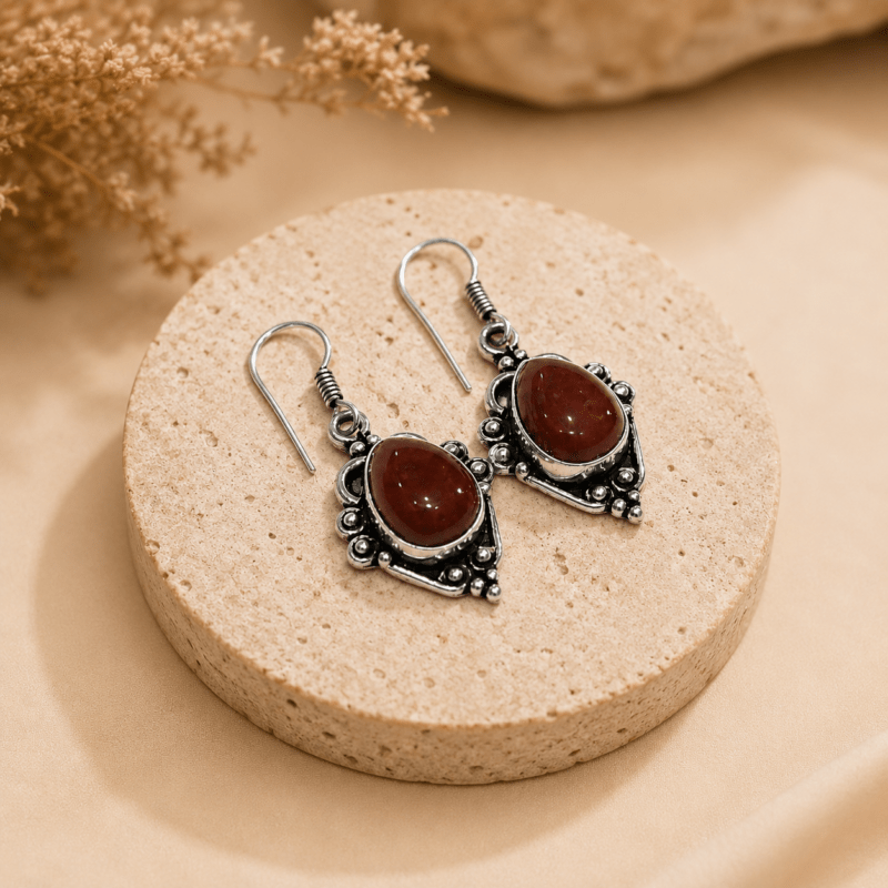 Elegant Carnelian Earrings – Vibrant Style & Confident Energy