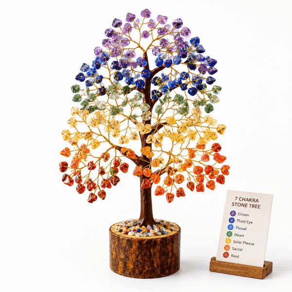 Seven Chakra Crystal Tree – Balance, Harmony & Positive Energy