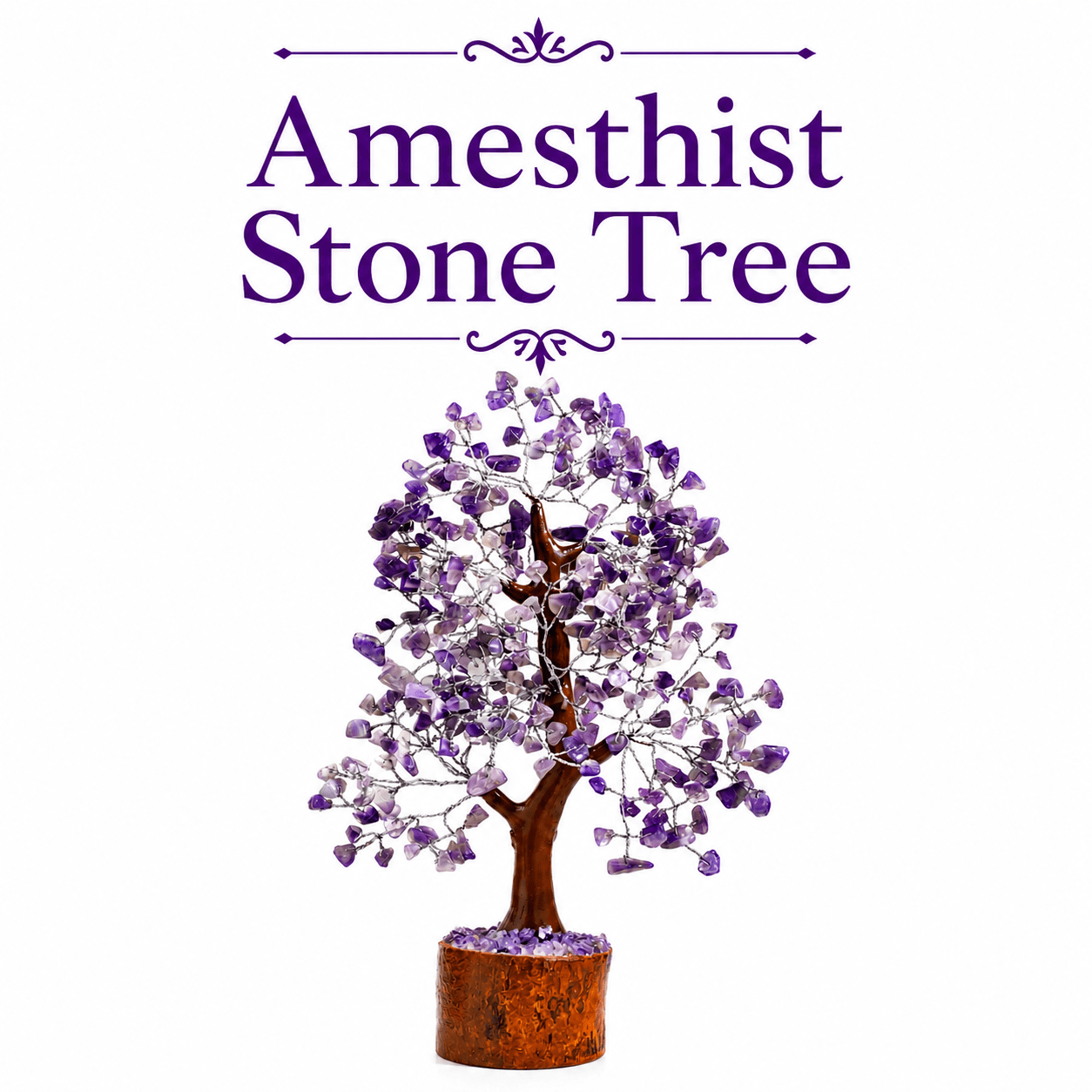 Amethyst Crystal Tree – Calmness, Clarity & Positive Energy - Image 5