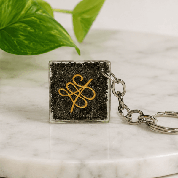 Pyrite Money Magnet Zibu Keychain – Abundance, Prosperity & Success