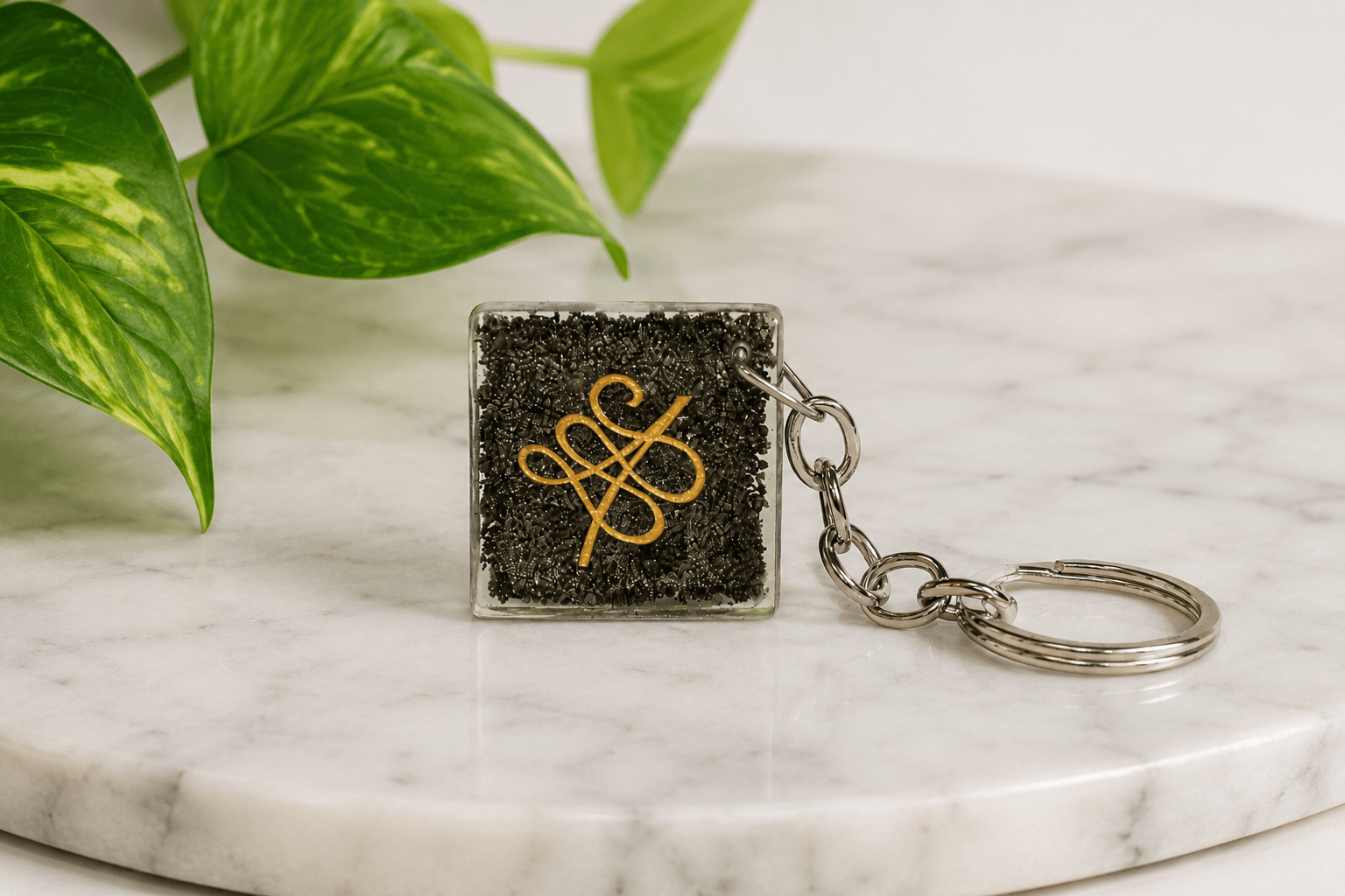 Pyrite Money Magnet Zibu Keychain – Abundance, Prosperity & Success