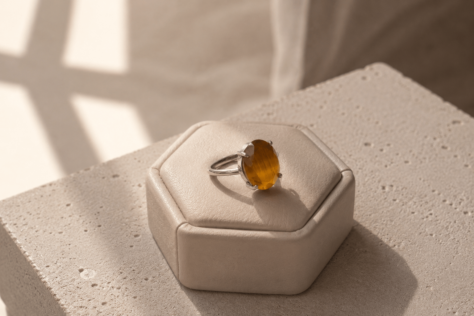 Tiger Eye Stone Ring - The Ultimate Shield of Courage & Focus