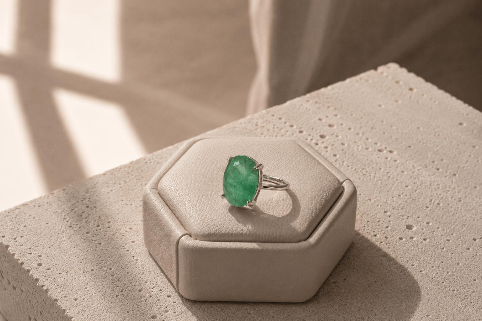 Natural Green Aventurine Ring – Stone of Opportunity, Luck & Abundance