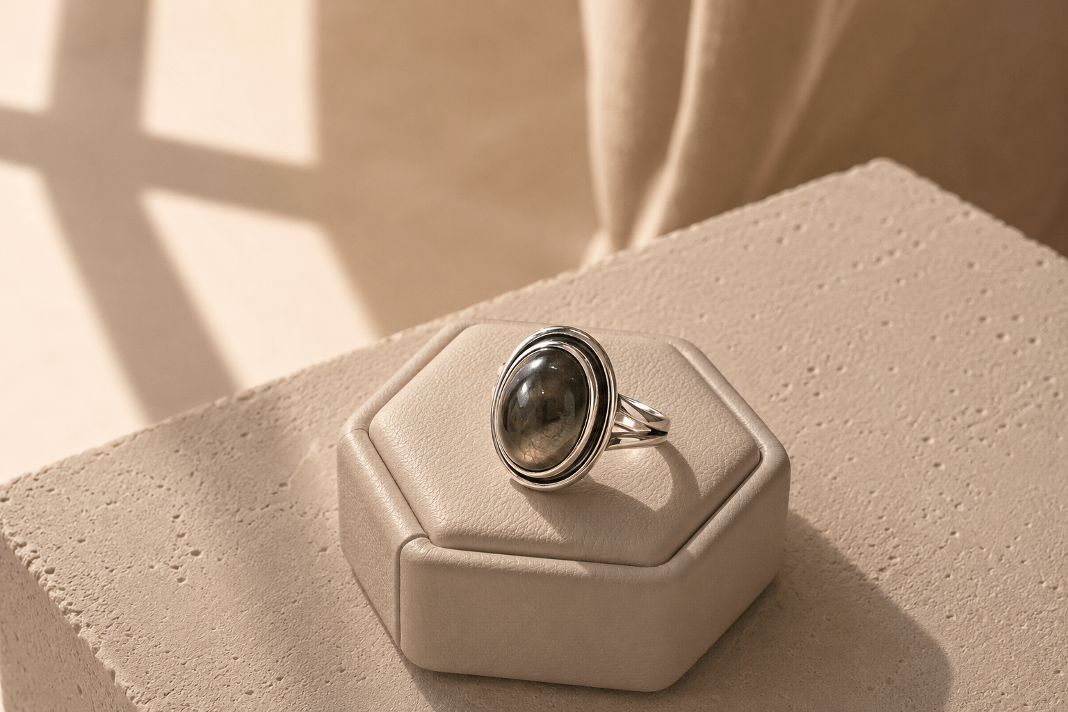 Natural Oval Pyrite Stone Ring – The Ultimate Gemstone for Wealth & Confidence