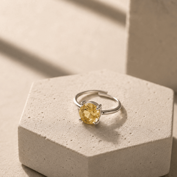 Natural Citrine Stone Ring – The Gemstone of Joy & Prosperity