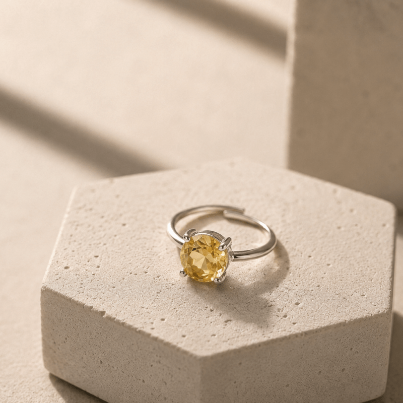 Natural Citrine Stone Ring – The Gemstone of Joy & Prosperity
