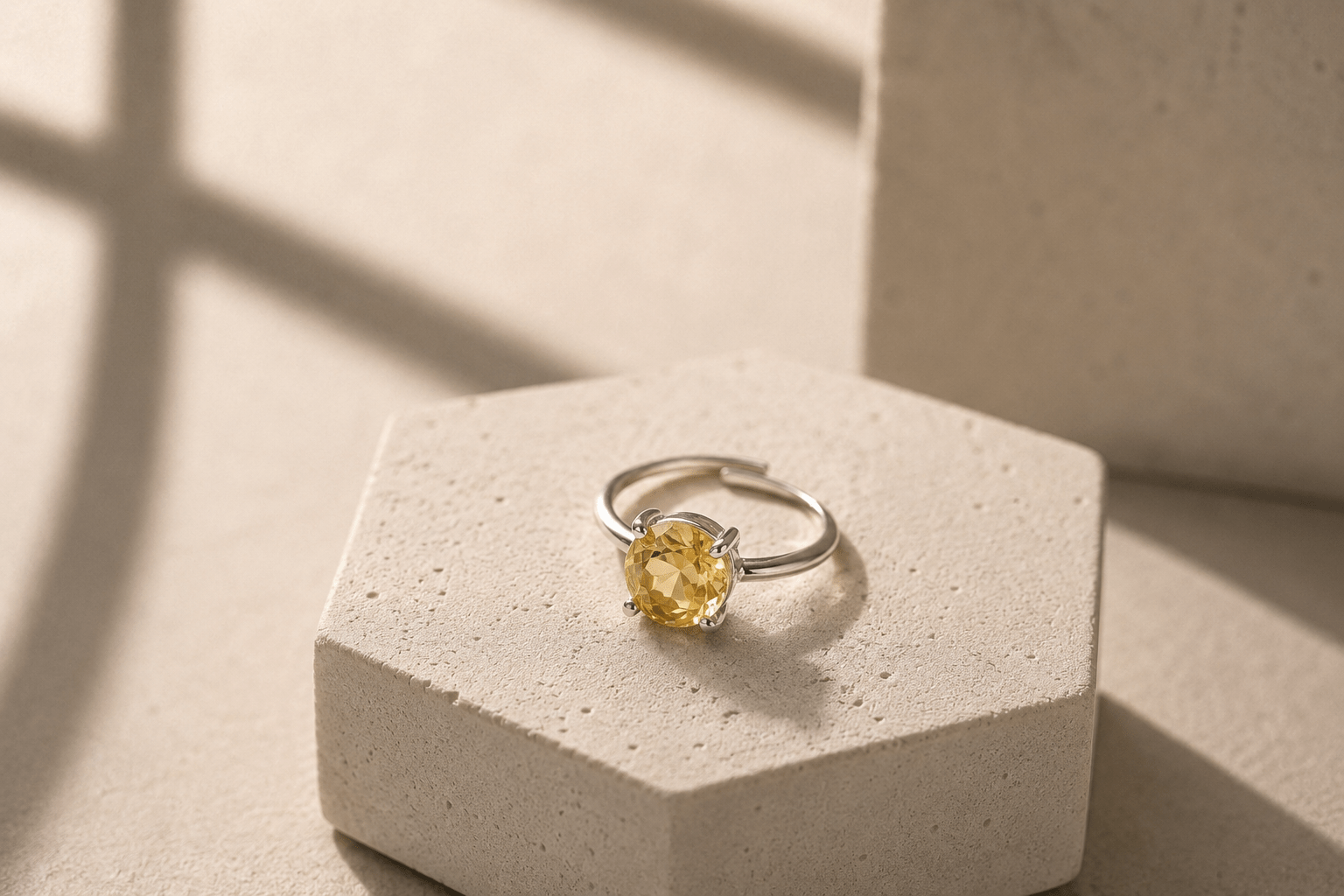 Natural Citrine Stone Ring – The Gemstone of Joy & Prosperity