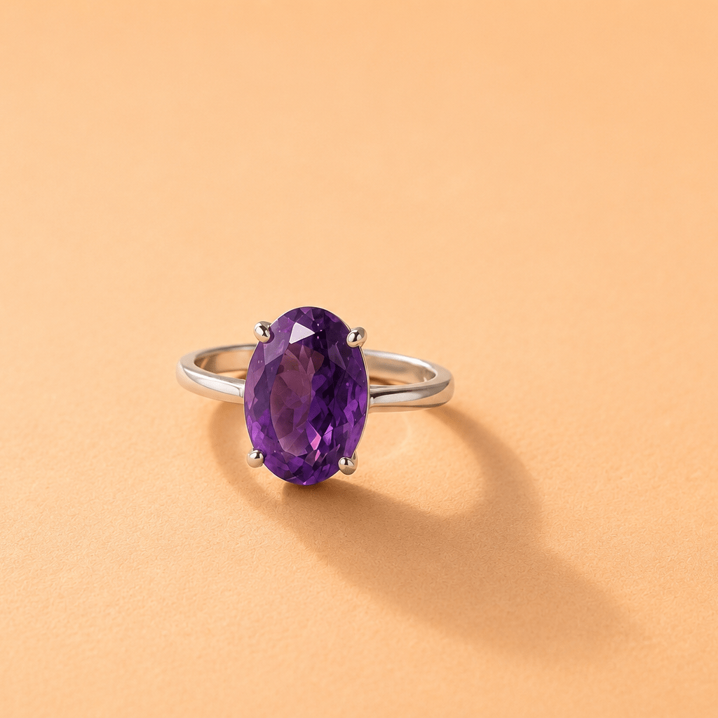 Elegant Amesthyst Ring – Timeless Beauty & Calming Energy - Image 3