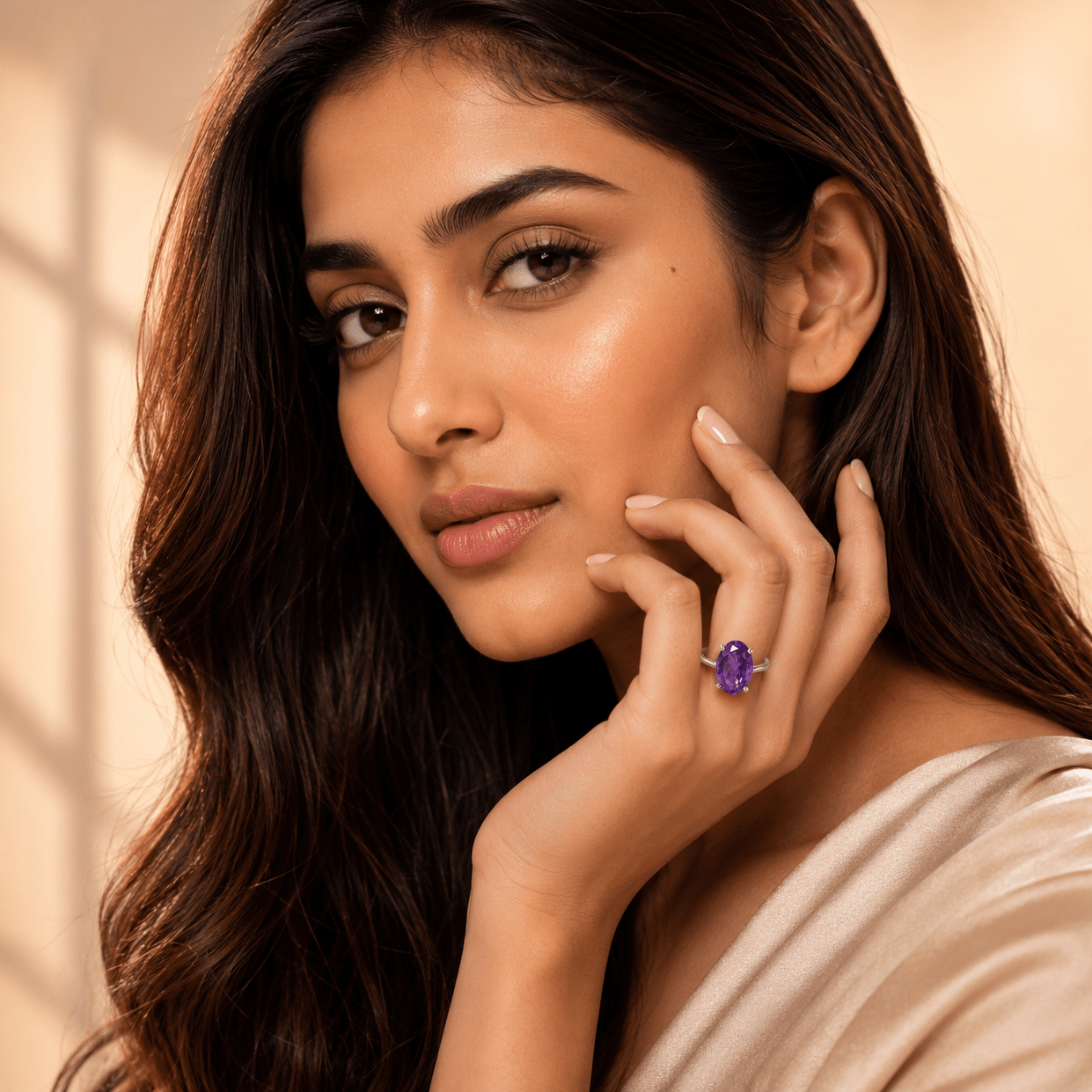 Elegant Amesthyst Ring – Timeless Beauty & Calming Energy - Image 4