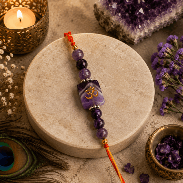 Amesthyst Stone Rakhi