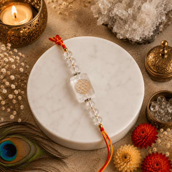 Clear Quartz Rakhi