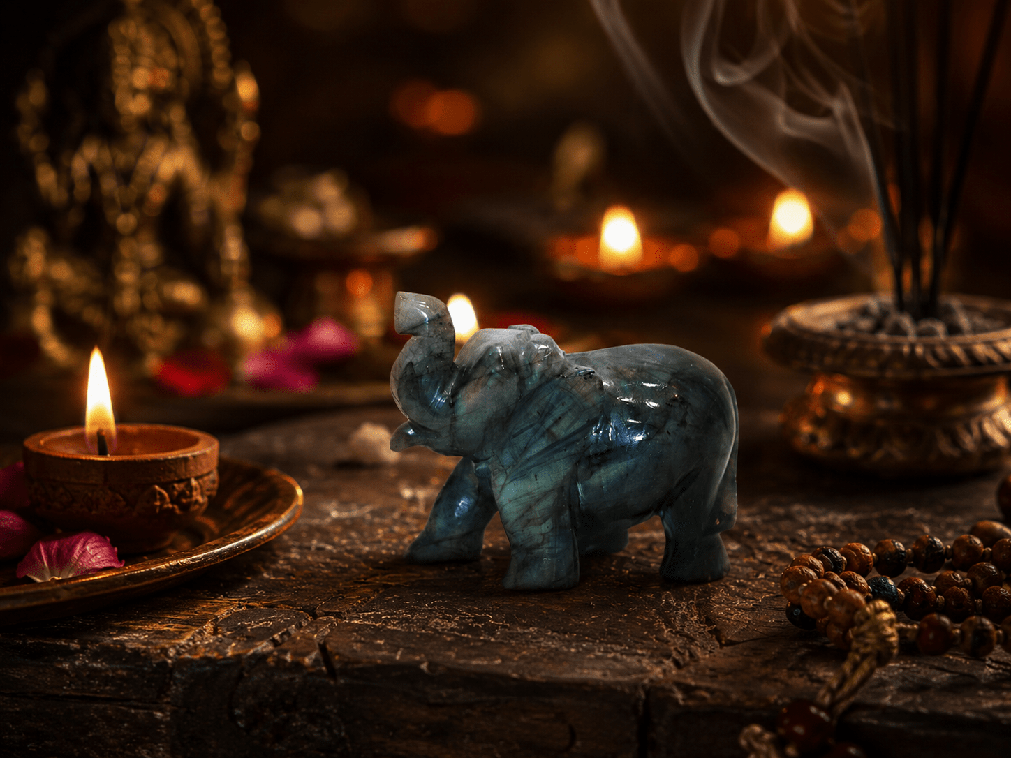 Labradorite Elephant – A Symbol of Wisdom, Protection & Positive Energy - Image 2