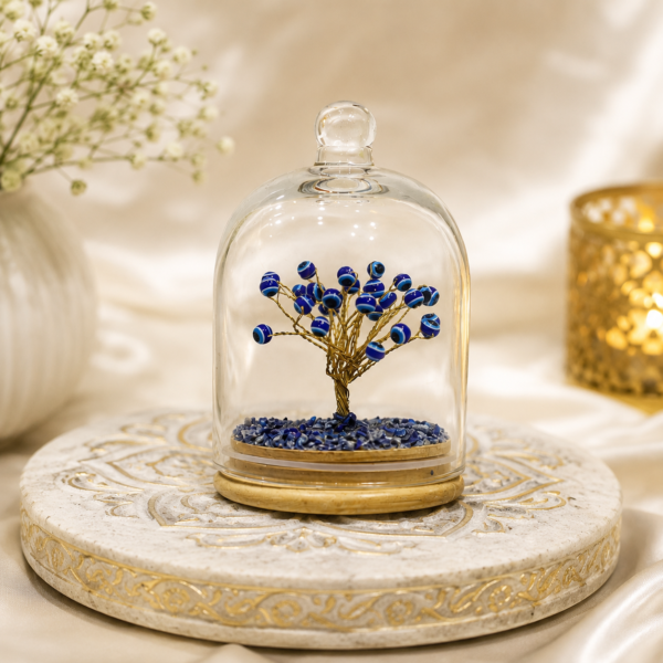 Evil Eye Glass Dome – Protection, Positivity & Stylish Home Décor