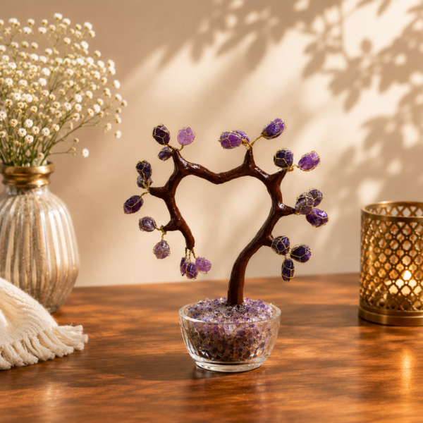 Amethyst Gemstone Tree – Peace, Protection & Positive Energy