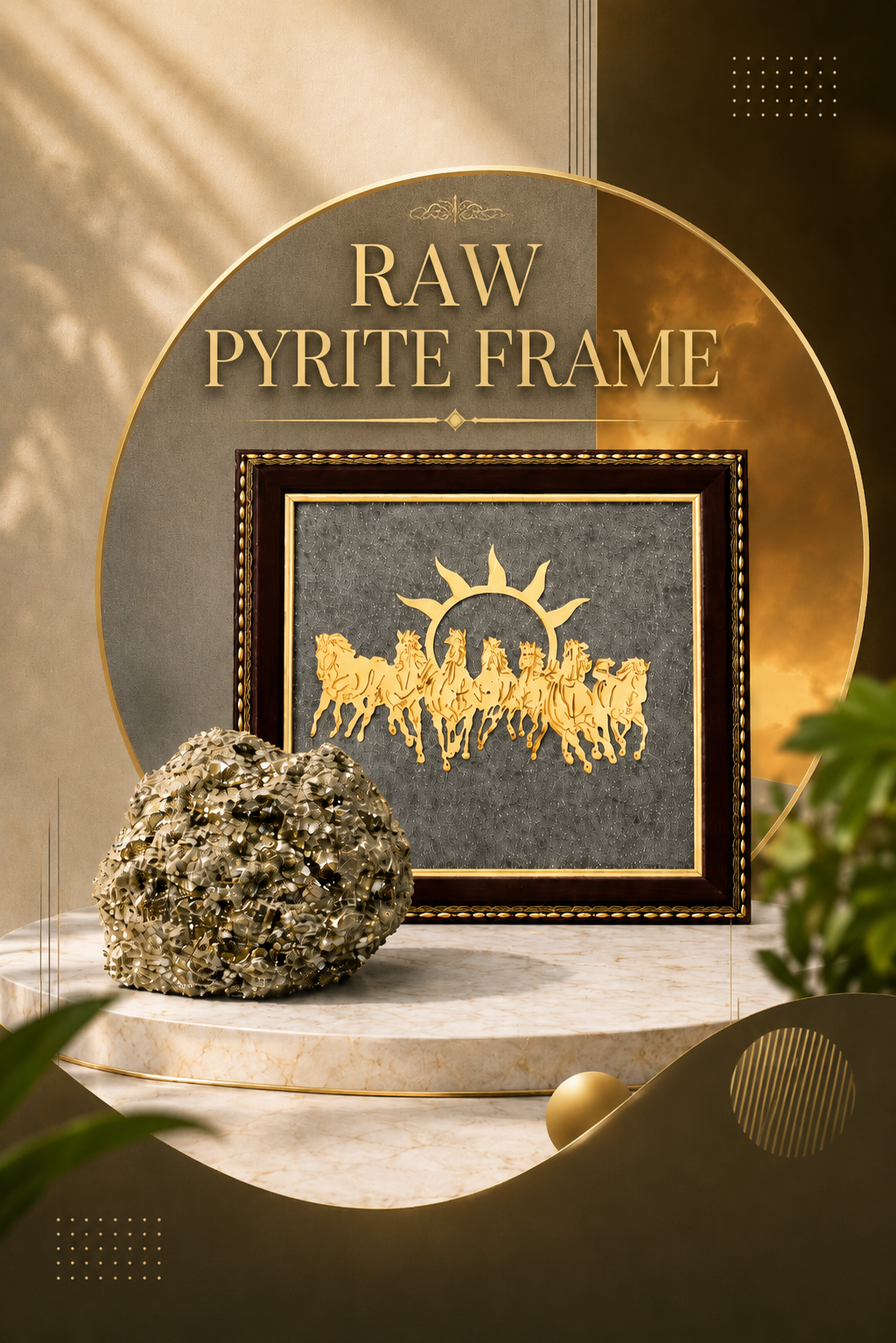 Sculpted by Nature, Framed for Luxury: Authentic Pyrite Art