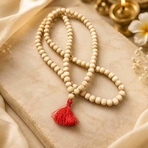 Authentic Tulsi Mala: Pure Sacred Beads for Devotion, Peace, and Protection