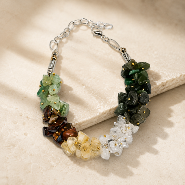 Natural Dhanyog Raw Stone Bracelet – Ultimate Money Magnet & Abundance Bracelet