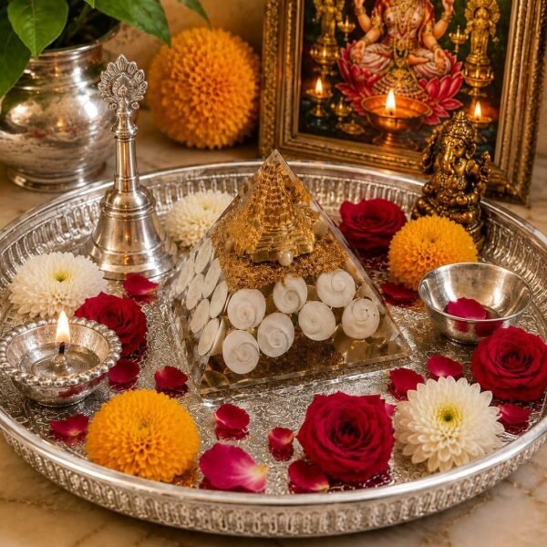 Lakshmi Yantra Vastu Pyramid – Invite Infinite Wealth, Harmony & Divine Blessings