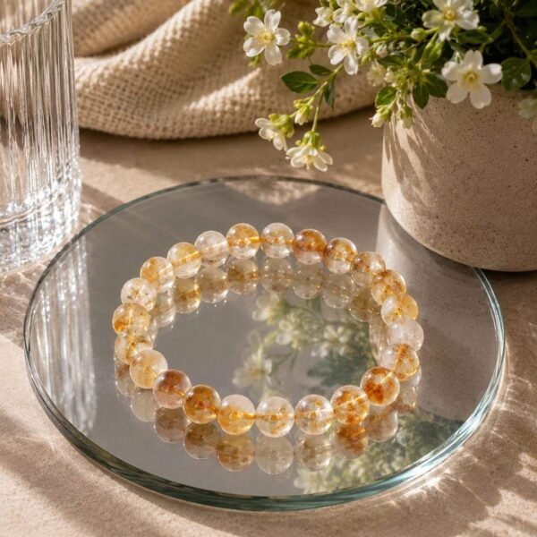 Natural Citrine Stone Bracelet – Prosperity, Confidence & Positive Energy