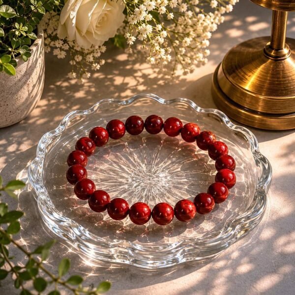 Natural Carnelian Stone Bracelet – Courage, Motivation & Vital Energy