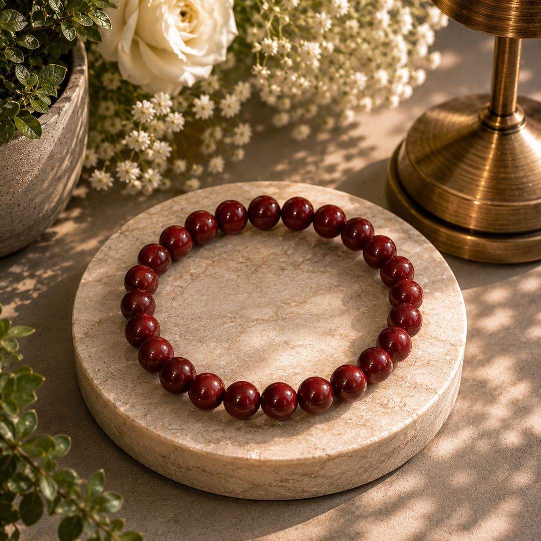 Natural Carnelian Stone Bracelet – Courage, Motivation & Vital Energy - Image 3