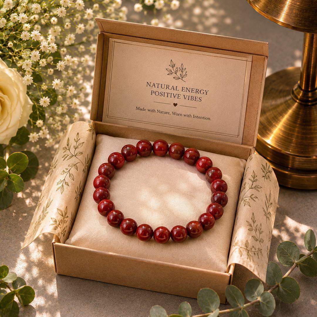Natural Carnelian Stone Bracelet – Courage, Motivation & Vital Energy - Image 5