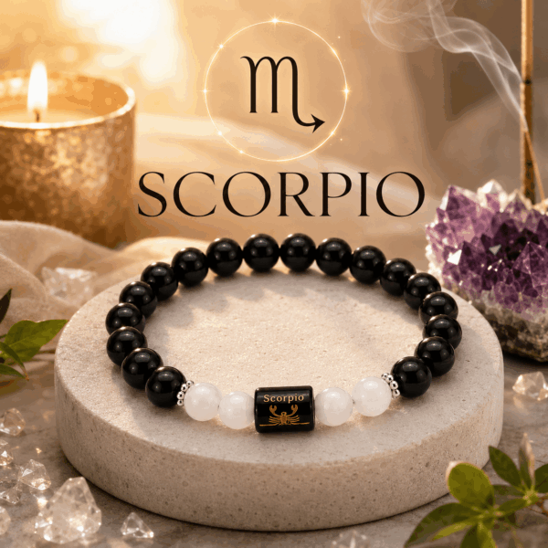 Scorpio Zodiac Energy Bracelet – Strength, Protection & Inner Power