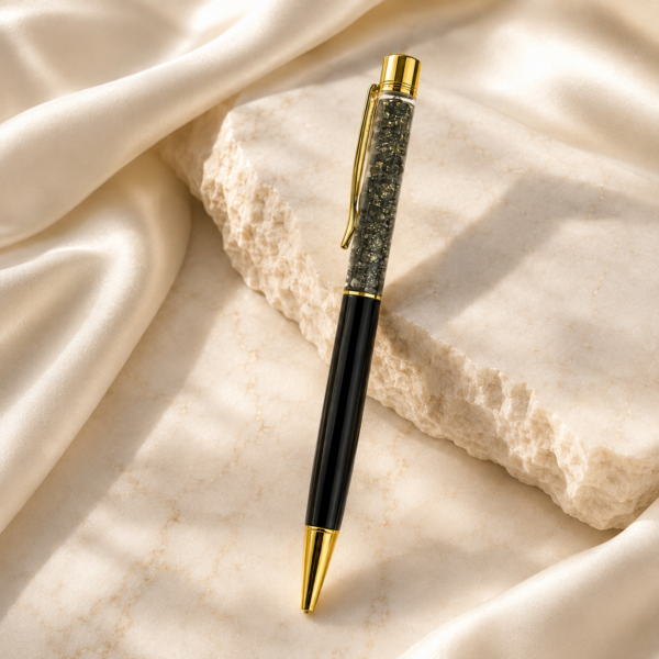 Manifest Success with Every Word | Executive Pyrite Stone Ballpen