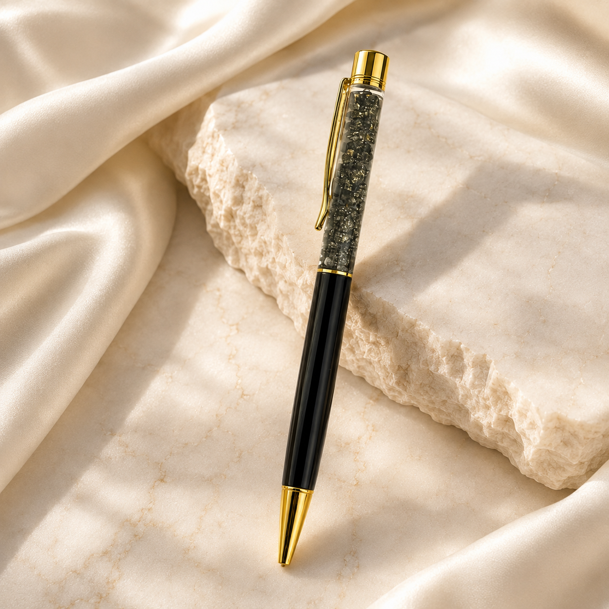 Manifest Success with Every Word | Executive Pyrite Stone Ballpen