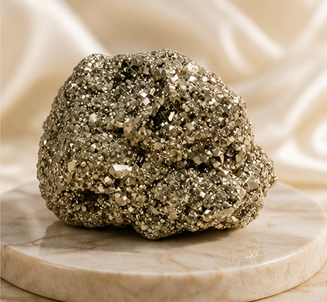 Raw Energy, Unmatched Abundance | Natural Rough Pyrite Cluster