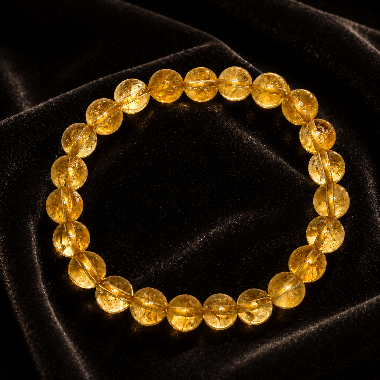 Genuine Yellow Citrine Stone Bracelet | Sunshine Energy for Wealth & Confidence - Image 4
