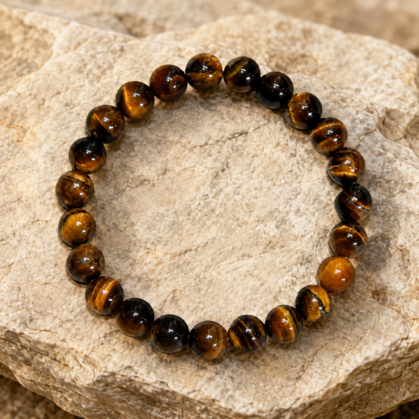 Natural Tiger Eye Bracelet | Courage, Focus & Grounding Energy