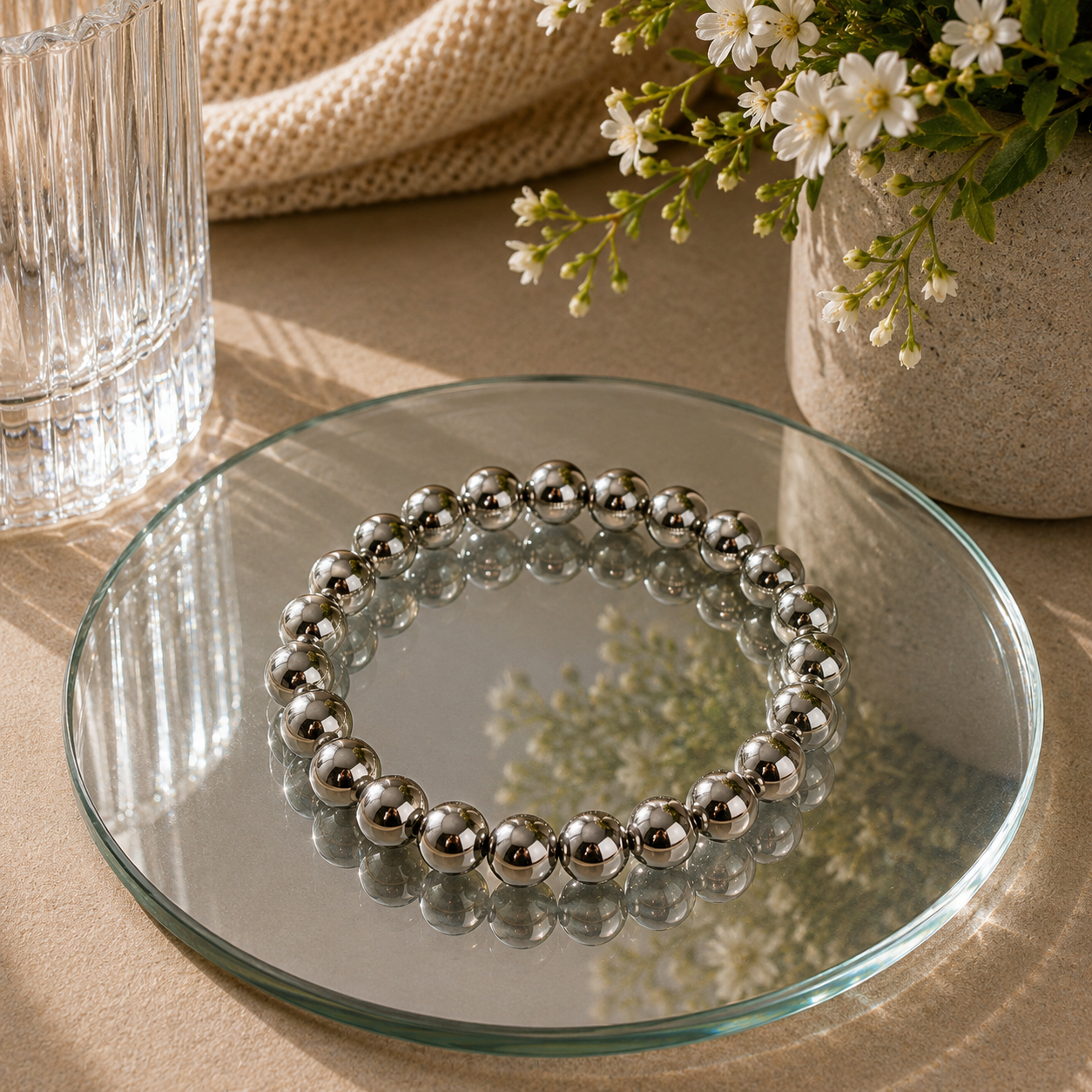Natural Pyrite Bracelet | Abundance, Powerful Protection & Confidence - Image 4